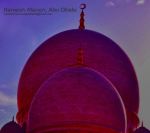 Sheikh Zayed Mosque at night