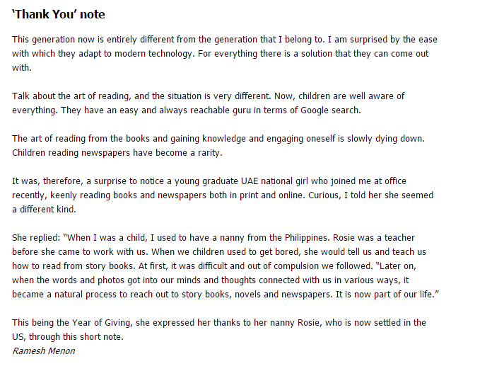 01 April 2017 - Thank you Note - Short Take Gulf Today