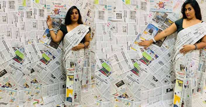 saree-made-from-news-paper-by-dishna-merin-mathews